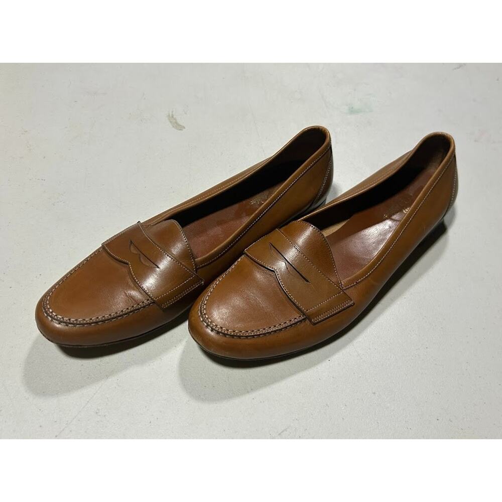 Brooks Brothers Brown Leather Slip On Loafer Flat Women's 6